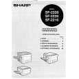 SHARP SF2320 Owner's Manual
