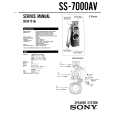 SONY SS7000AV Service Manual
