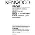 KENWOOD KRC12 Owner's Manual