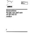 ZANUSSI ZE943B Owner's Manual