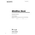 SONY MDS-JE480 Owner's Manual