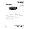 SONY TAD507 Service Manual