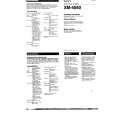 SONY XM-4040 Owner's Manual