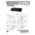 SONY STRAV200E Service Manual