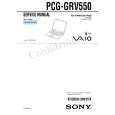 SONY PCGGRV550 Service Manual