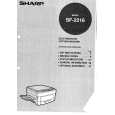 SHARP SF2216 Owner's Manual