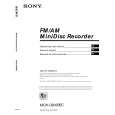 SONY MDXC800REC Owner's Manual