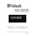 MCINTOSH MC-2205 Service Manual