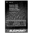 BLAUPUNKT VALENCIA CD52 Owner's Manual
