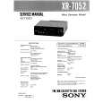 SONY XR7052 Service Manual