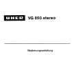 UHER VG850STEREO Owner's Manual