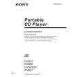 SONY D-EG3 Owner's Manual