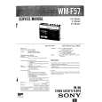 SONY WMF57 Service Manual