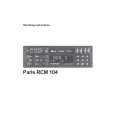 BLAUPUNKT PARISRCM104 Owner's Manual