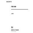 SONY MDXC7400X Owner's Manual