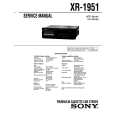 SONY XR1951 Service Manual