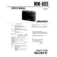 SONY WM805 Service Manual