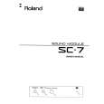 ROLAND SC-7 Owner's Manual