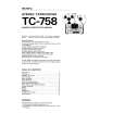 SONY TC-758 Owner's Manual