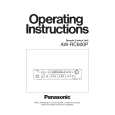 PANASONIC AWRC600P Owner's Manual