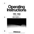 PANASONIC NVG25 Owner's Manual