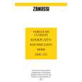 ZANUSSI ZDG323X Owner's Manual