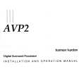 HARMAN KARDON AVP2 Owner's Manual