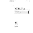 SONY MDS-S39 Owner's Manual