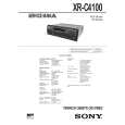 SONY XRC4100 Service Manual