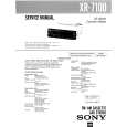 SONY XR7100 Service Manual