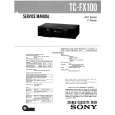SONY TCFX100 Service Manual