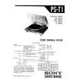 SONY PST1 Service Manual