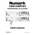 NUMARK CDN15 Owner's Manual