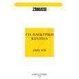 ZANUSSI ZMV870W Owner's Manual