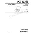 SONY PCGFX215 Service Manual
