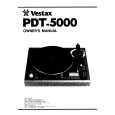 VESTAX PDT-5000 Owner's Manual