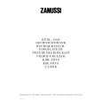 ZANUSSI Z218/8K Owner's Manual