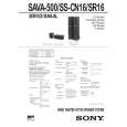 SONY SSSR16 Service Manual