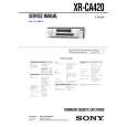 SONY XRCA420 Service Manual