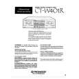 PIONEER CT-W401R Owner's Manual