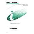 TRICITY BENDIX TB114FF Owner's Manual