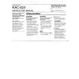 KENWOOD KAC625 Owner's Manual