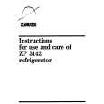 ZANUSSI ZP3142 Owner's Manual