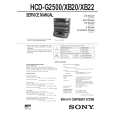 SONY HCDXB20 Service Manual