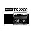 GRUNDIG TK2200 Owner's Manual