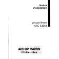 ARTHUR MARTIN ELECTROLUX AFG530B Owner's Manual
