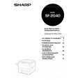 SHARP SF2040 Owner's Manual