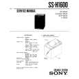 SONY SSH1600 Service Manual