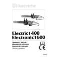 HUSQVARNA ELECTRONIC1600 Owner's Manual