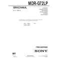 SONY MDRG72LP Service Manual